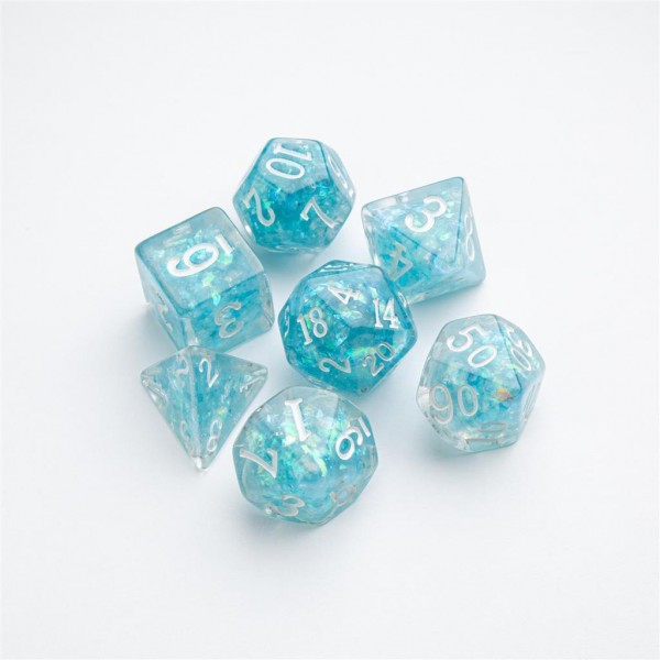 Dice - Glitter Infused - Blue