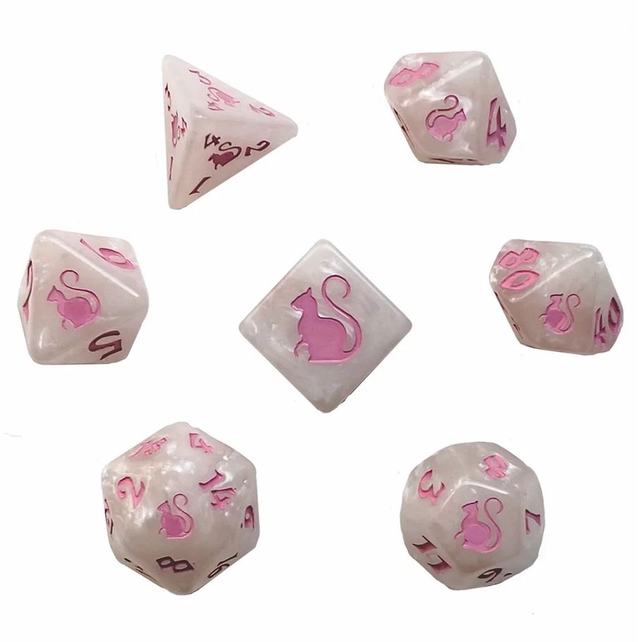 Dice - 7-Set Kitty Clacks: Marie