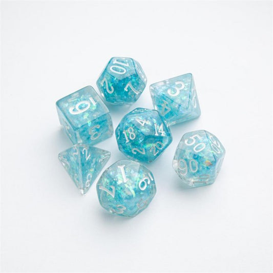 Dice - Glitter Infused - Blue