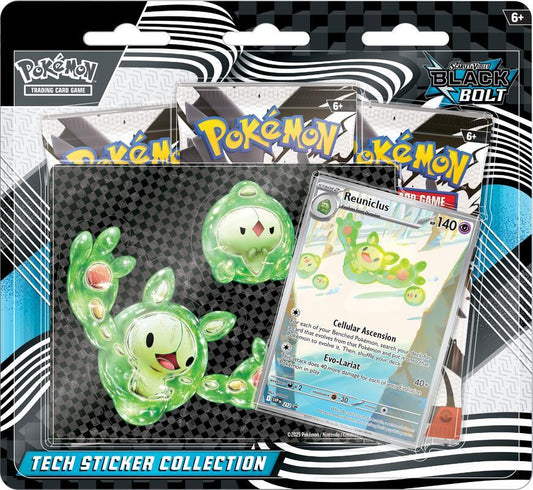 Pokémon - Black Bolt 3-Pack Tech Sticker Collection